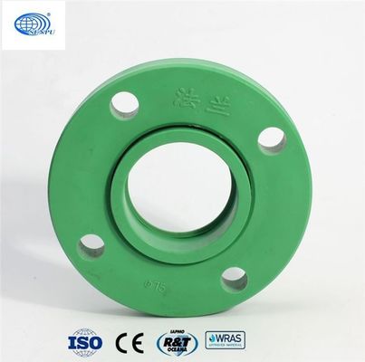 Flange de tubo PPR cinza verde de 4 polegadas Resistente à abrasão Flange de extremidade de ponta PPR verde
