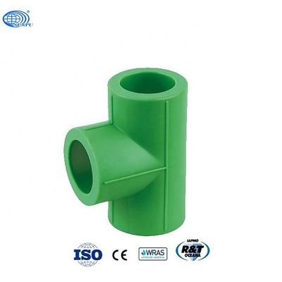 Tê redutor verde PPR DIN16962 Conexões para tubos PPR Acoplamento rápido