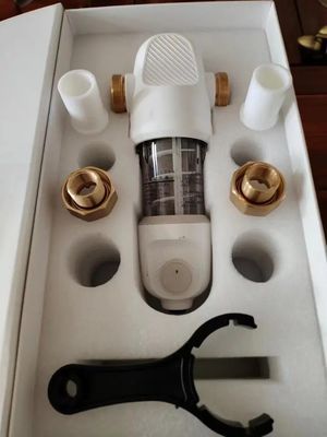 Filtros de água de cobre de 360 ​​graus purificador de água doméstico com manômetro