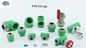 Conexões de tubos PPR personalizadas Senpu verde poli PPR redutor soquete de 3 polegadas