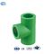 Tê redutor verde PPR DIN16962 Conexões para tubos PPR Acoplamento rápido