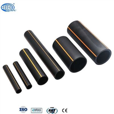 Tubo preto ISO9001 HDPE gás natural PE com tira laranja